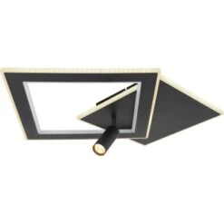 Globo LED-Deckenleuchte Marian 2-flammig Schwarz Matt 620 X 549 X 135 Mm -Globo Lighting 9007371429813 3749 S 01