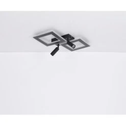 Globo LED-Deckenleuchte Marian 2-flammig Schwarz Matt 620 X 549 X 135 Mm -Globo Lighting 9007371429813 3749 S 18