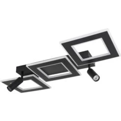 Globo LED-Deckenleuchte Marian 2-flammig Schwarz Matt 820 X 560 X 115 Mm -Globo Lighting 9007371429820 3749 S 02