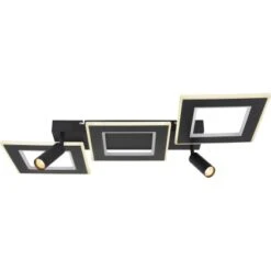 Globo LED-Deckenleuchte Marian 2-flammig Schwarz Matt 820 X 560 X 115 Mm -Globo Lighting 9007371429820 3749 S 03