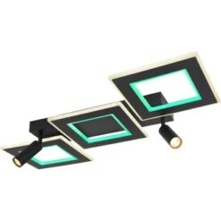 Globo LED-Deckenleuchte Marian 2-flammig Schwarz Matt 820 X 560 X 115 Mm -Globo Lighting 9007371429820 3749 S 08