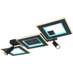 Globo LED-Deckenleuchte Marian 2-flammig Schwarz Matt 820 X 560 X 115 Mm -Globo Lighting 9007371429820 3749 S 09