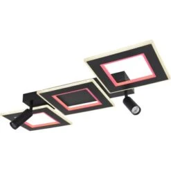 Globo LED-Deckenleuchte Marian 2-flammig Schwarz Matt 820 X 560 X 115 Mm -Globo Lighting 9007371429820 3749 S 10