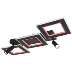 Globo LED-Deckenleuchte Marian 2-flammig Schwarz Matt 820 X 560 X 115 Mm -Globo Lighting 9007371429820 3749 S 11