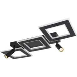 Globo LED-Deckenleuchte Marian 2-flammig Schwarz Matt 820 X 560 X 115 Mm -Globo Lighting 9007371429820 3749 S 13