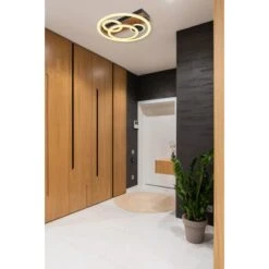 Globo LED-Deckenleuchte Darryl 1-flammig Schwarz 480 X 110 Mm