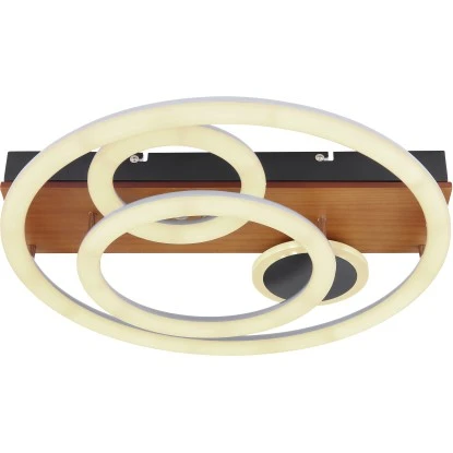 Globo LED-Deckenleuchte Darryl 1-flammig Schwarz 480 X 110 Mm 6 Globo LED-Deckenleuchte Darryl 1-flammig Schwarz 480 X 110 Mm – Bild 4