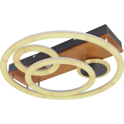 Globo LED-Deckenleuchte Darryl 1-flammig Schwarz 480 X 110 Mm 10 Globo LED-Deckenleuchte Darryl 1-flammig Schwarz 480 X 110 Mm – Bild 8