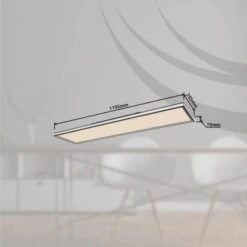 Globo LED-Deckenleuchte Jessy 1-flammig Schwarz Matt 1200 X 300 X 80 Mm -Globo Lighting 9007371429950 3749 S 12