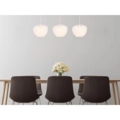 Globo Pendelleuchte Irene 3-flammig Weiß 1010 X 260 X 1200 Mm