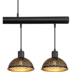 Globo Pendelleuchte Lenna 4-flammig Schwarz Matt 910 X 185 X 1200 Mm -Globo Lighting 9007371430406 3749 CU 01