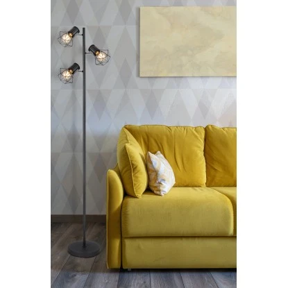 Globo Stehlampe Priska 3-flammig Schwarz Matt 305 X 250 X 1610 Mm 3 Globo Stehlampe Priska 3-flammig Schwarz Matt 305 X 250 X 1610 Mm