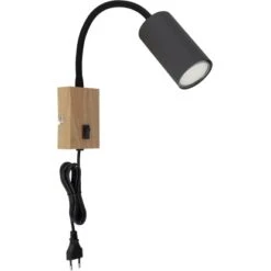 Globo Wandlampe Robby 1-flammig Graphit Dunkel 70 X 440 Mm -Globo Lighting 9007371430574 3749 S 02