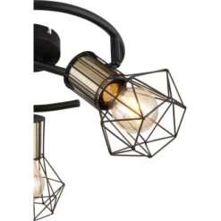 Globo Strahler Priska 3-flammig Schwarz Matt 285 X 190 Mm -Globo Lighting 9007371430642 3749 CU 01