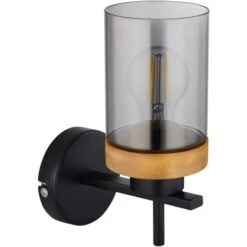 Globo Wandlampe Finca 1-flammig Schwarz Matt-Rauchfarben 100 X 235 Mm 10 Globo Wandlampe Finca 1-flammig Schwarz Matt-Rauchfarben 100 X 235 Mm -Globo Lighting 9007371430710 3749 S 02