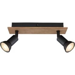 Globo Strahler Drew 2-flammig Dunkelbraun 250 X 60 X 90 Mm -Globo Lighting 9007371430789 3749 S 03