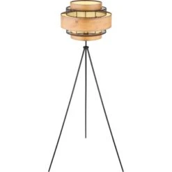 Globo Stehlampe Soeni 1-flammig Schwarz Matt 600 X 1500 Mm 18 Globo Stehlampe Soeni 1-flammig Schwarz Matt 600 X 1500 Mm -Globo Lighting 9007371430833 3749 S 04