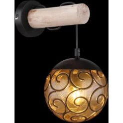 Globo Wandlampe Ma X I 1-flammig Schwarz Matt 150 X 360 Mm -Globo Lighting 9007371430840 3749 S 02