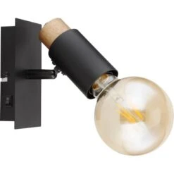 Globo Strahler Matti 1-flammig Schwarz Matt 80 X 140 Mm -Globo Lighting 9007371430871 3749 S 03