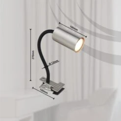 Globo Klemmstrahler Robby 1-flammig Nickel Matt 290 X 100 X 415 Mm -Globo Lighting 9007371430888 3749 S 03