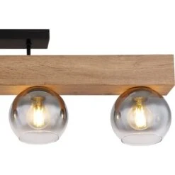 Globo Deckenleuchte Moitas 4-flammig Schwarz Matt-Rauchfarben 900 X 150 X 280 Mm 21 Globo Deckenleuchte Moitas 4-flammig Schwarz Matt-Rauchfarben 900 X 150 X 280 Mm -Globo Lighting 9007371430987 3749 CU 01