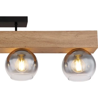 Globo Deckenleuchte Moitas 4-flammig Schwarz Matt-Rauchfarben 900 X 150 X 280 Mm 12 Globo Deckenleuchte Moitas 4-flammig Schwarz Matt-Rauchfarben 900 X 150 X 280 Mm – Bild 10