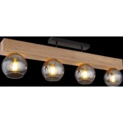 Globo Deckenleuchte Moitas 4-flammig Schwarz Matt-Rauchfarben 900 X 150 X 280 Mm 16 Globo Deckenleuchte Moitas 4-flammig Schwarz Matt-Rauchfarben 900 X 150 X 280 Mm -Globo Lighting 9007371430987 3749 S 02