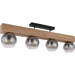 Globo Deckenleuchte Moitas 4-flammig Schwarz Matt-Rauchfarben 900 X 150 X 280 Mm 14 Globo Deckenleuchte Moitas 4-flammig Schwarz Matt-Rauchfarben 900 X 150 X 280 Mm -Globo Lighting 9007371430987 3749 S 03