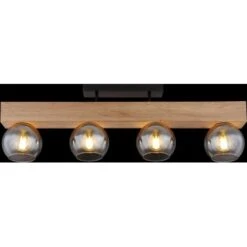 Globo Deckenleuchte Moitas 4-flammig Schwarz Matt-Rauchfarben 900 X 150 X 280 Mm 17 Globo Deckenleuchte Moitas 4-flammig Schwarz Matt-Rauchfarben 900 X 150 X 280 Mm -Globo Lighting 9007371430987 3749 S 05