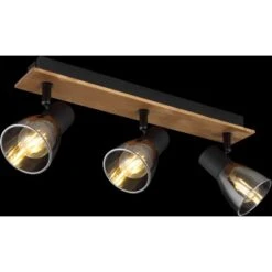 Globo Strahler Claude 3-flammig Dunkelbraun-Rauchfarben 400 X 70 X 155 Mm -Globo Lighting 9007371431212 3749 S 02