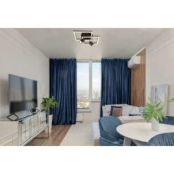 Globo LED-Deckenleuchte 3-flammig Schwarz Matt 420 X 420 X 190 Mm