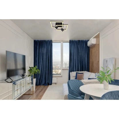 Globo LED-Deckenleuchte 3-flammig Schwarz Matt 420 X 420 X 190 Mm 3 Globo LED-Deckenleuchte 3-flammig Schwarz Matt 420 X 420 X 190 Mm