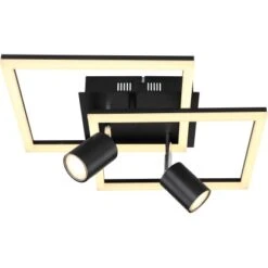 Globo LED-Deckenleuchte 3-flammig Schwarz Matt 420 X 420 X 190 Mm 13 Globo LED-Deckenleuchte 3-flammig Schwarz Matt 420 X 420 X 190 Mm -Globo Lighting 9007371431694 3749 S 03