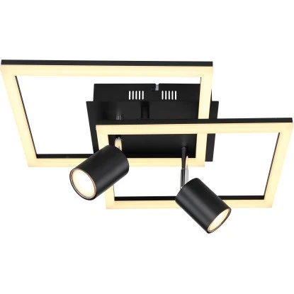 Globo LED-Deckenleuchte 3-flammig Schwarz Matt 420 X 420 X 190 Mm 6 Globo LED-Deckenleuchte 3-flammig Schwarz Matt 420 X 420 X 190 Mm – Bild 4