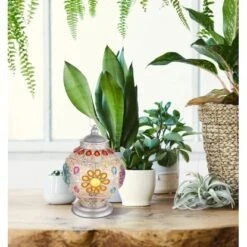 Globo Tischlampe 1-flammig Silbergrau 270 X 395 Mm