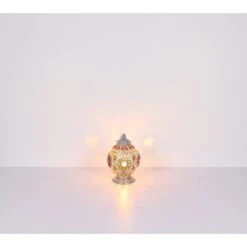 Globo Tischlampe 1-flammig Silbergrau 270 X 395 Mm -Globo Lighting 9007371432134 3749 S 06