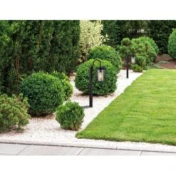 Globo Außenleuchte 1-flammig Schwarz Matt 300 X 160 X 800 Mm