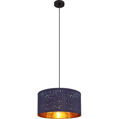 Globo Pendelleuchte 1-flammig Schwarz Matt 400 X 1400 Mm 4 Globo Pendelleuchte 1-flammig Schwarz Matt 400 X 1400 Mm – Bild 2