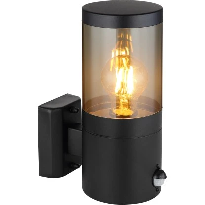 Globo Außenleuchte 1-flammig Schwarz Matt 10,2 Cm X 24,5 Cm 4 Globo Außenleuchte 1-flammig Schwarz Matt 10,2 Cm X 24,5 Cm – Bild 2