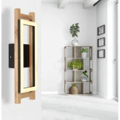 Globo LED-Wandleuchte Illa 1-flammig Schwarz Matt 135 X 450 Mm