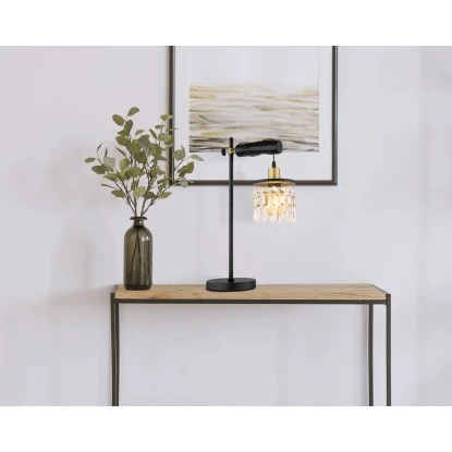 Globo Tischlampe Comma 1-flammig Schwarz-Gold 340 X 180 X 550 Mm 3 Globo Tischlampe Comma 1-flammig Schwarz-Gold 340 X 180 X 550 Mm