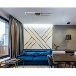 Globo LED-Deckenleuchte Tatjana 1-flammig Schwarz Matt 1010 X 290 X 75 Mm