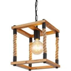 Globo Pendelleuchte Vernon 1-flammig Schwarz 250 X 250 X 1200 Mm -Globo Lighting 9007371433308 3749 CU 01