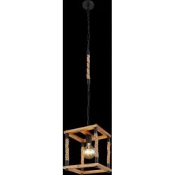 Globo Pendelleuchte Vernon 1-flammig Schwarz 250 X 250 X 1200 Mm -Globo Lighting 9007371433308 3749 S 02