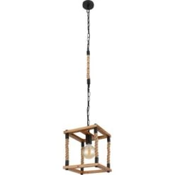 Globo Pendelleuchte Vernon 1-flammig Schwarz 250 X 250 X 1200 Mm -Globo Lighting 9007371433308 3749 S 03