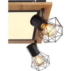 Globo LED-Deckenleuchte Priska 5-flammig Schwarz Matt 450 X 450 X 225 Mm -Globo Lighting 9007371433391 3749 CU 01