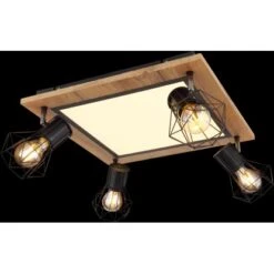 Globo LED-Deckenleuchte Priska 5-flammig Schwarz Matt 450 X 450 X 225 Mm -Globo Lighting 9007371433391 3749 S 02