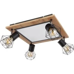 Globo LED-Deckenleuchte Priska 5-flammig Schwarz Matt 450 X 450 X 225 Mm -Globo Lighting 9007371433391 3749 S 03