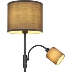 Globo Stehlampe Nathan 2-flammig Schwarz Matt 280 X 1580 Mm -Globo Lighting 9007371433452 3749 CU 01