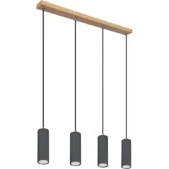 Globo Pendelleuchte Robby 4-flammig Graphit Dunkel 650 X 60 X 1200 Mm 9 Globo Pendelleuchte Robby 4-flammig Graphit Dunkel 650 X 60 X 1200 Mm -Globo Lighting 9007371433544 3749 S 02